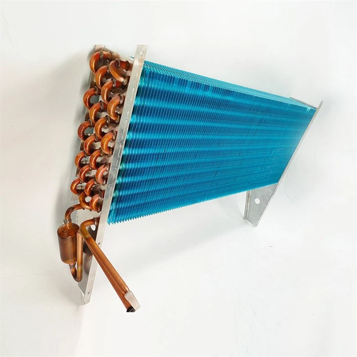 Air Cooled Blue Fin Type Copper Condenser