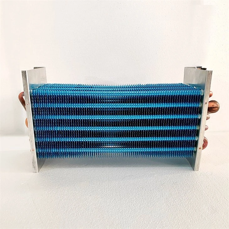 Freezer Display Cabinet Copper Tube And Aluminum Fin Evaporator